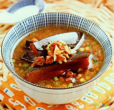 茄子肉末汤的做法
