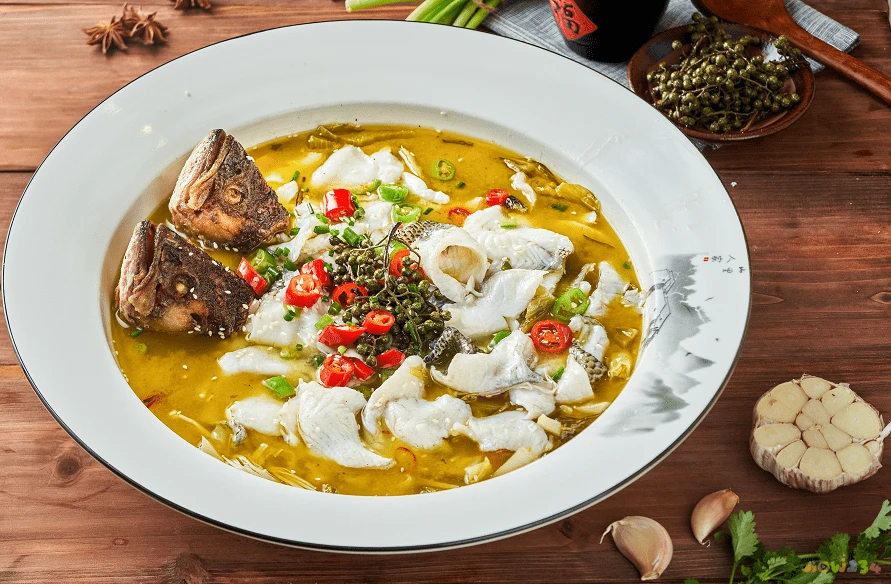 清汤酸菜乌鱼汤的做法_酸菜鱼汤的做法和步骤_酸菜鱼汤的家常做法