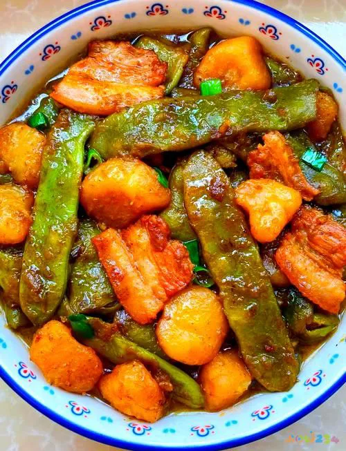 肉丝豆角面的做法家常做法_豆角肉丝面的家常做法_肉丝豆角卤面图片